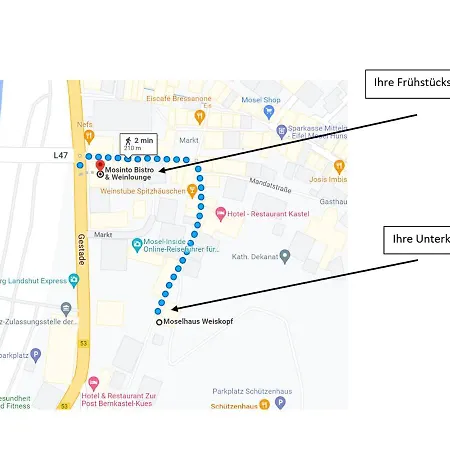 Moselhaus Weiskopf 'selfcheckin'offsitebreakfast'cityparking' ベルンカステル・クース